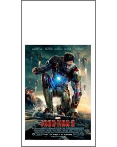 Iron man 3 Locandina cm 33x70