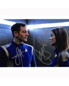 Autografo Jason Isaacs & Jayne Brook - Star Trek Discovery Foto 20x25