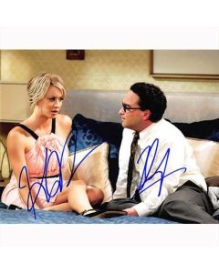 Autografo Johnny Galecki e Kaley Cuoco 2- The Big Bang Theory Foto 20x25
