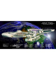 Poster Enterprise NCC 1701 Cutaway Refit 