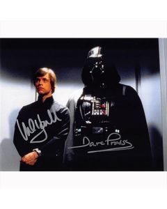 Autografo Mark Hamill & David Prowse - Star Wars Foto 20x25