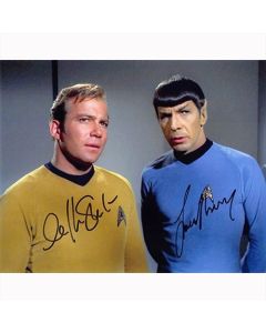 Autografo William Shatner & Leonard Nimoy - Star Trek 4- Foto 20x25