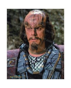 Autografo Christopher LLoyd Star Trek 2 Foto 20x25