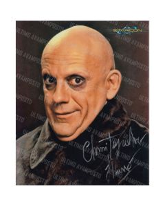 Autografo Christopher LLoyd Famiglia Adams Foto 20x25