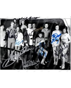 Autografo cast Star Trek The Motion PIcture Foto 20x25