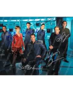 Autografo Cast Completo  Star Trek Enterprise Foto 20x25
