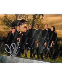 Autografo Cast 2 Actor Star Trek Enterprise Foto 20x25