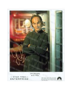 Autografo John Billingsley Star Trek Enterprise Foto 20x25