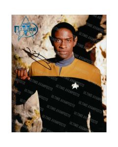 Autografo Tim Russ Star Trek Voyager Foto 20x25