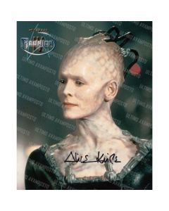 Autografo Alice Krige Star Trek Foto 20x25
