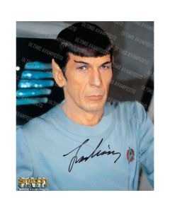Autografo Leonard Nimoy 4- Star Trek Foto 20x25