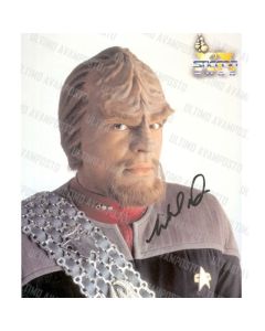 Autografo Michael Dorn Star Trek  2 Foto 20x25