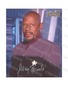 Autografo Avery Brooks Star Trek DS9 Foto 20x25  