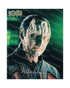 Autografo Andrew Robinson Garak Star Trek 3 Foto 20x25