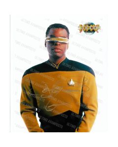 Autografo LeVar Burton Star Trek 5 Foto 20X25