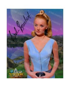 Autografo Barbara Bouchet Star Trek Classica Foto 20x25