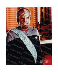 Autografo Michael Dorn Star Trek Foto 20x25