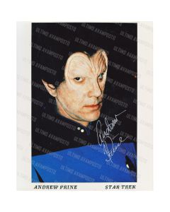 Autografo Andrew Prine Star Trek 2 Foto 20x25