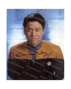 Autografo Garrett Wang  Star Trek Voyager Foto 20x25