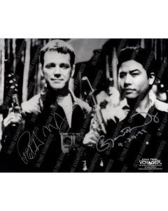 Autografo Robert Duncan McNeil e Garret Wong Star Trek Foto 20x25