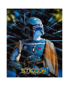 Autografo Jeremy Bulloch Star Wars 2 Foto 20x25
