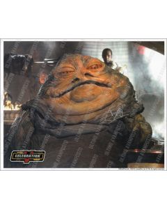 Autografo John Coppinger Star Wars Jabba Foto 20x25