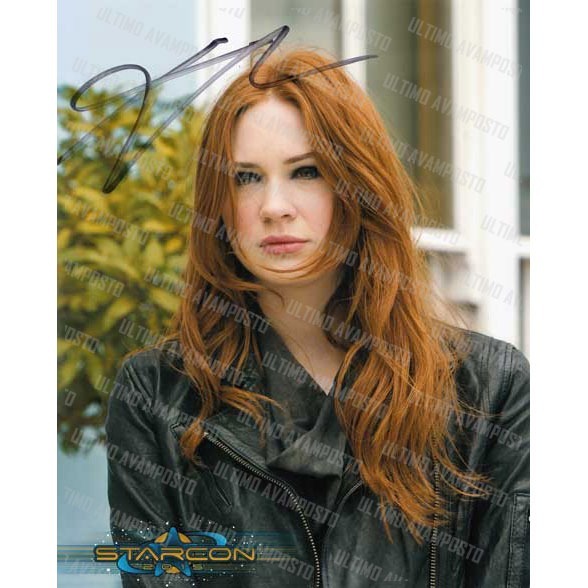 Autografo Karen Gillan Doctor Who 2 Foto 20x25