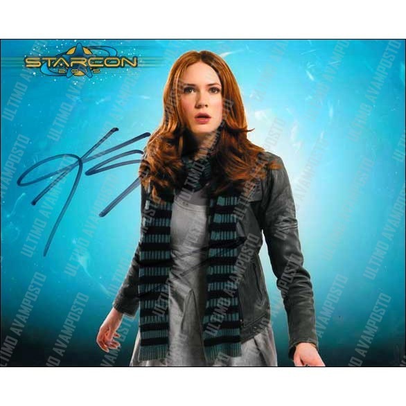 Autografo Karen Gillan Doctor Who 7 Foto 20x25