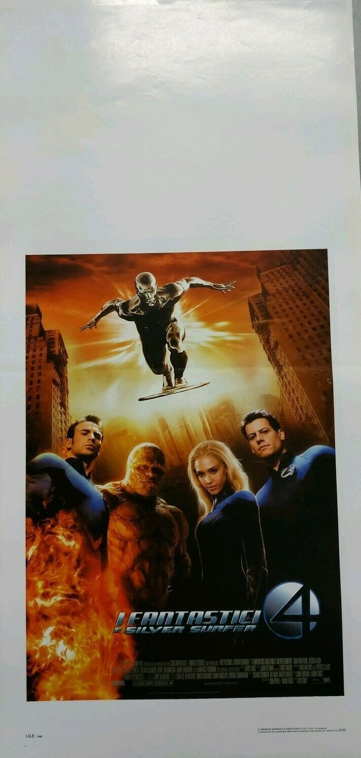 Locandina Fantastici 4 e Silver Surfer 33x70
