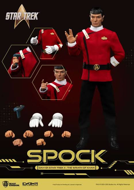 Star trek II The Wrath Of Khan Spock Action Figure
