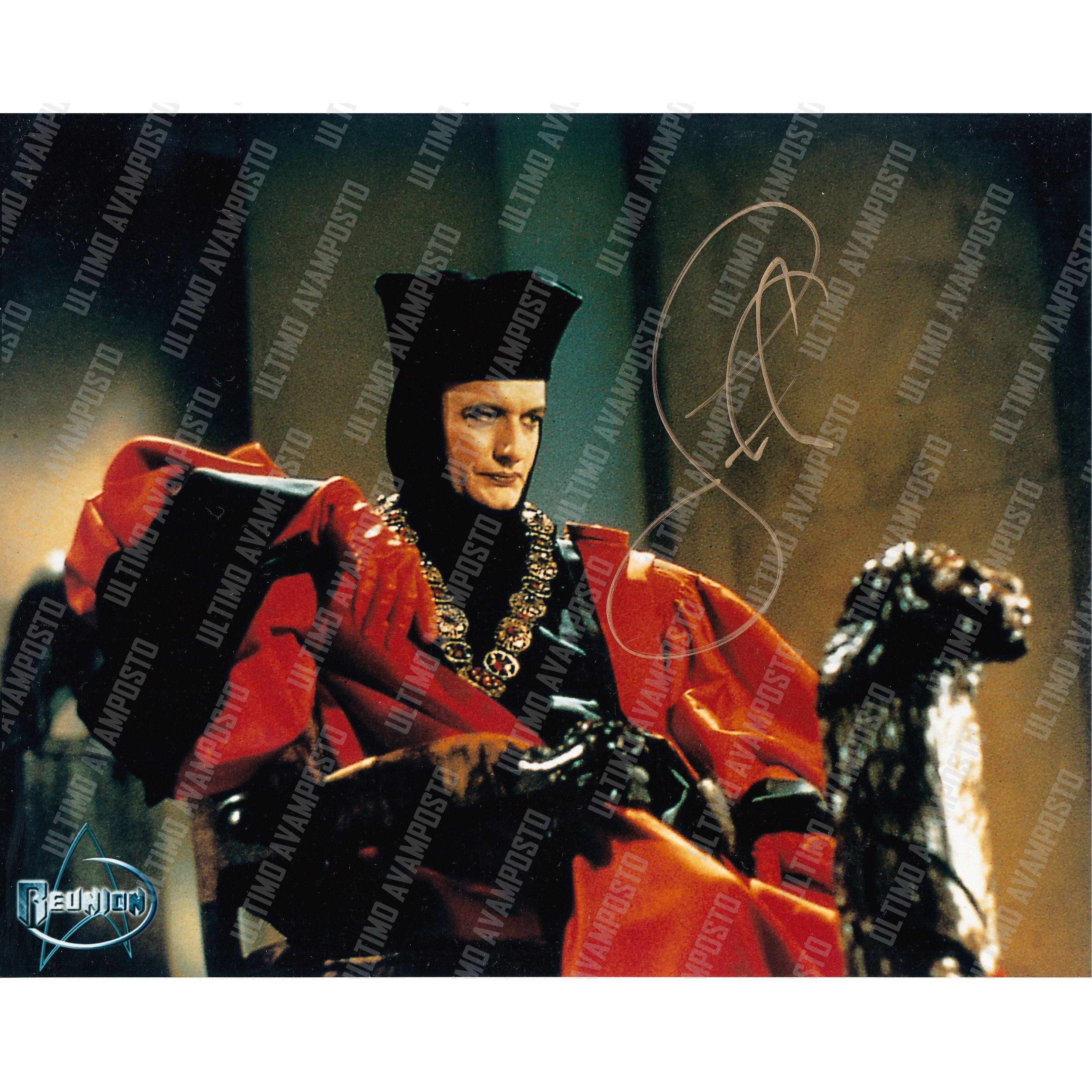 Autografo John De Lancie Star Trek TNG fOTO 20X25