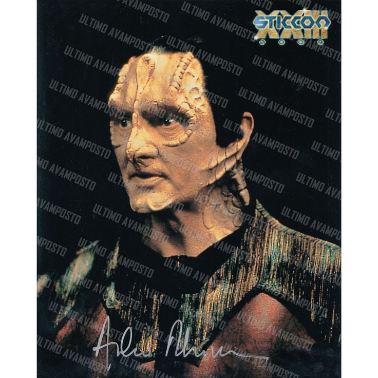Autografo Andrew Robinson Garak Star Trek 4 Foto 20x25