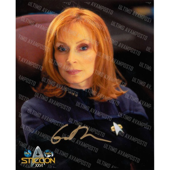 Autografo Gates McFadden Satr Trek TNG Foto 20x25
